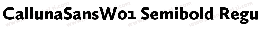 CallunaSansW01 Semibold Regular字体转换
